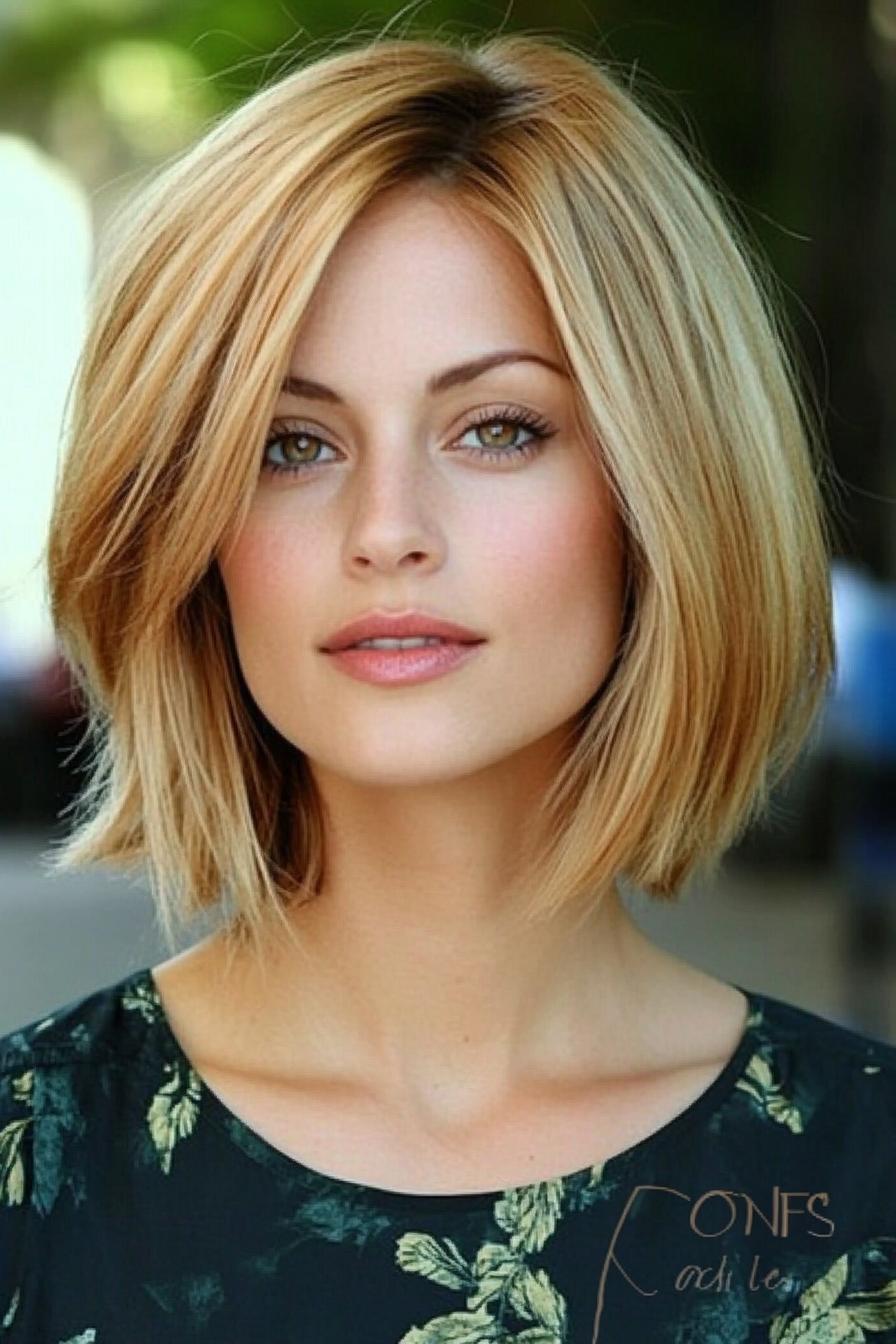 Sun-Kissed Blonde Bob