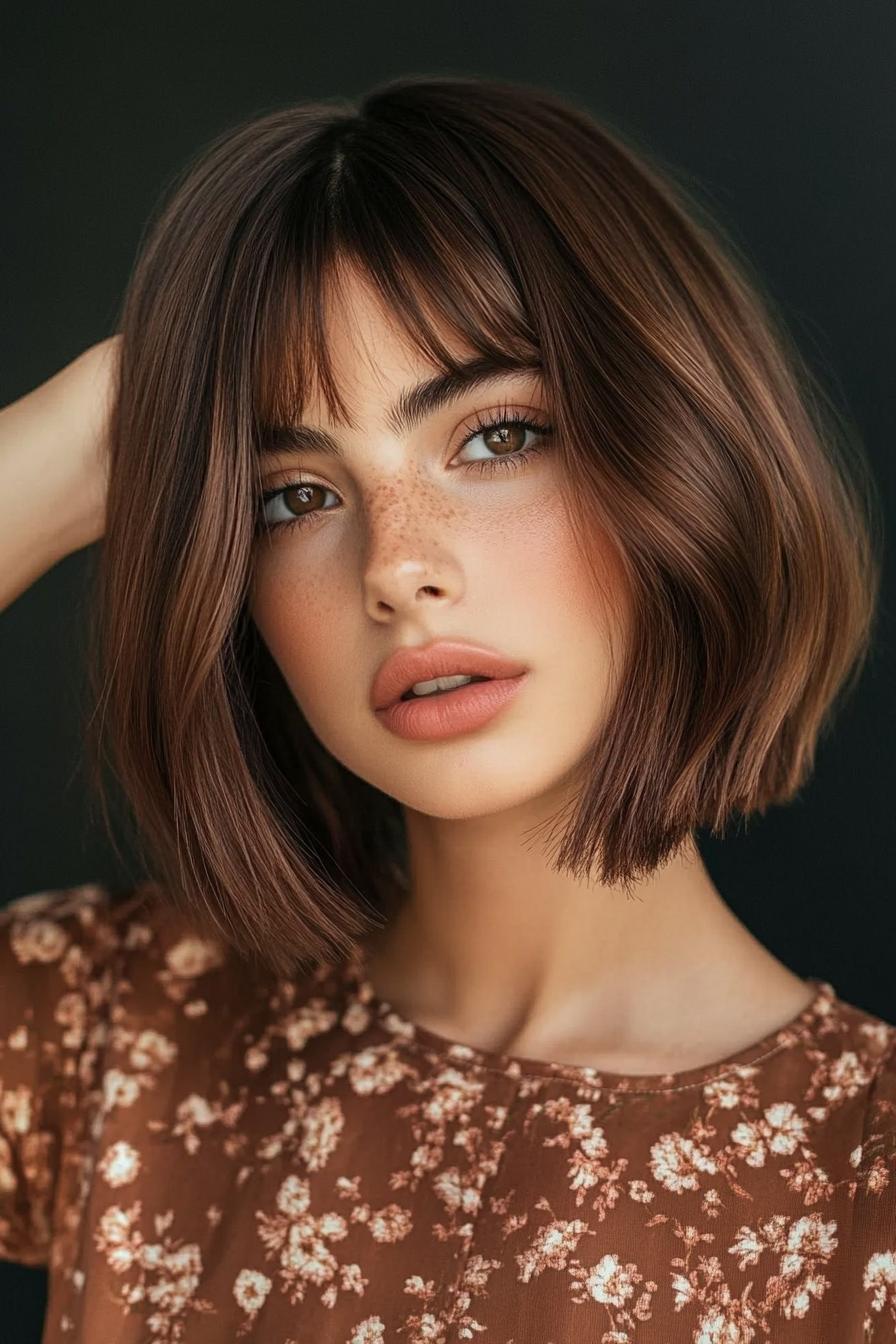 Chic Bob with Wispy Bangs