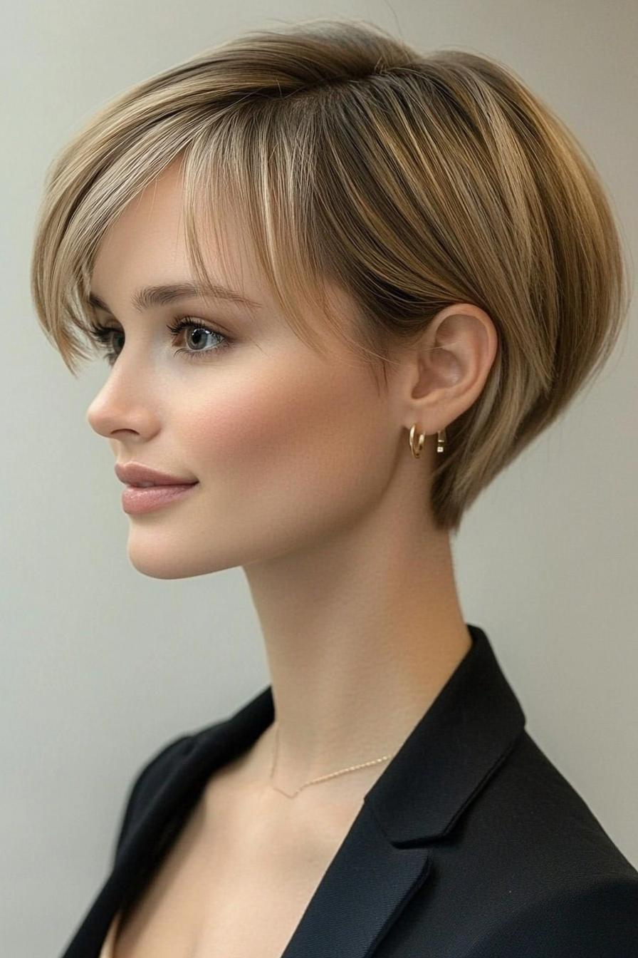 Chic Layered Pixie Style