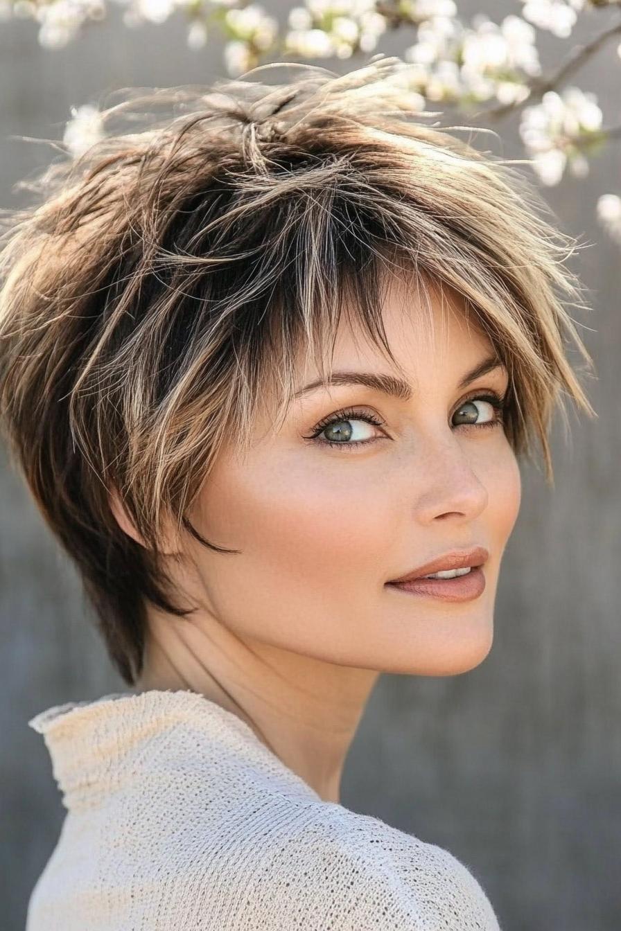 Textured Pixie with Layers