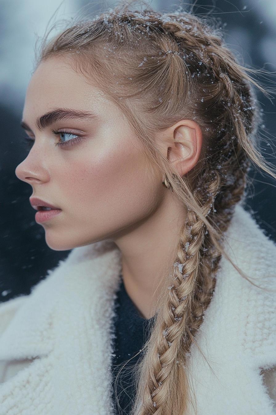 Braided Elegance Winter Vibes