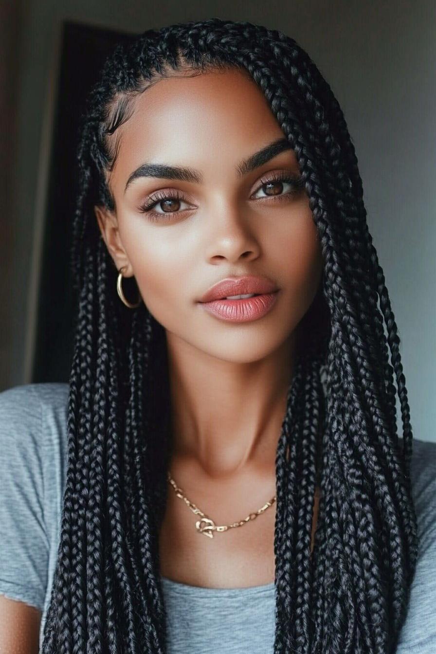 Elegant Box Braids Vibes