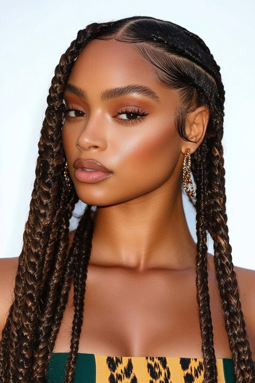 Elegant Cornrows and Braids