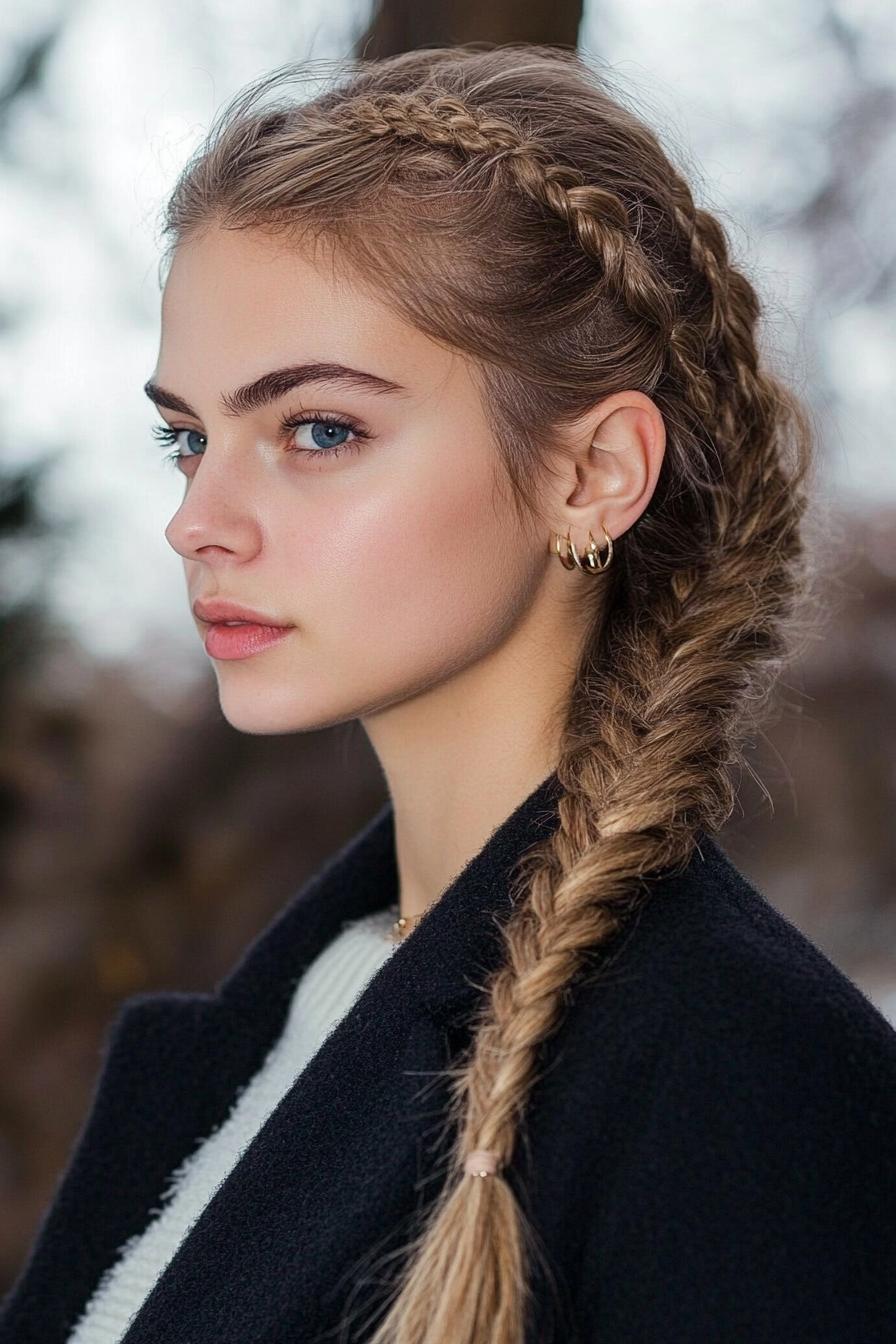 Elegant Fishtail Braid Style