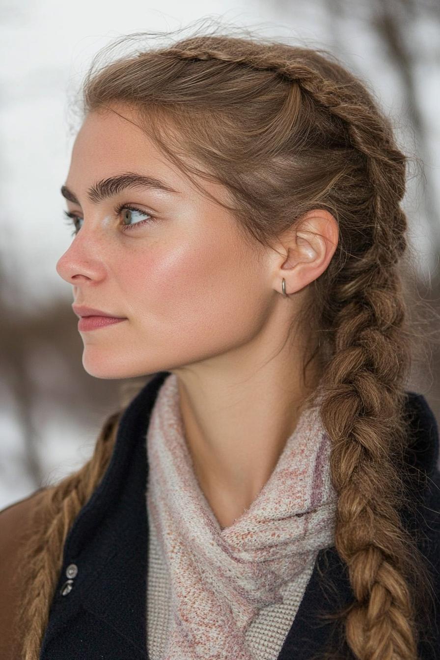 Elegant French Braid Style