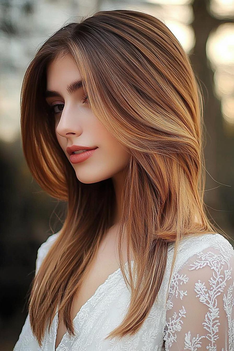 Elegant Layered Hair