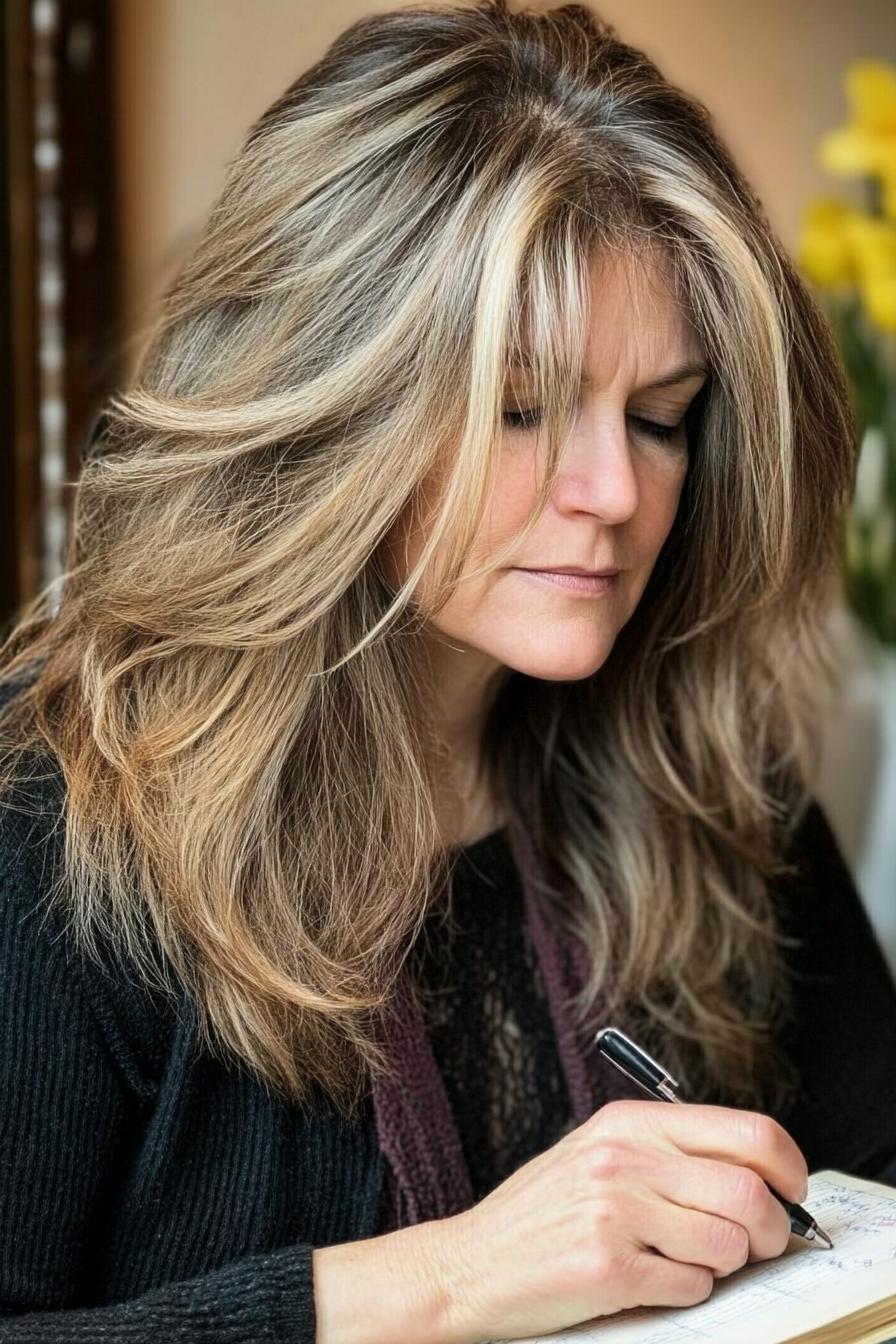 Layered Elegance with Highlights