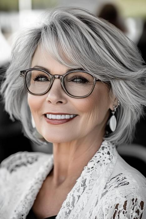 Modern Silver Bob Style