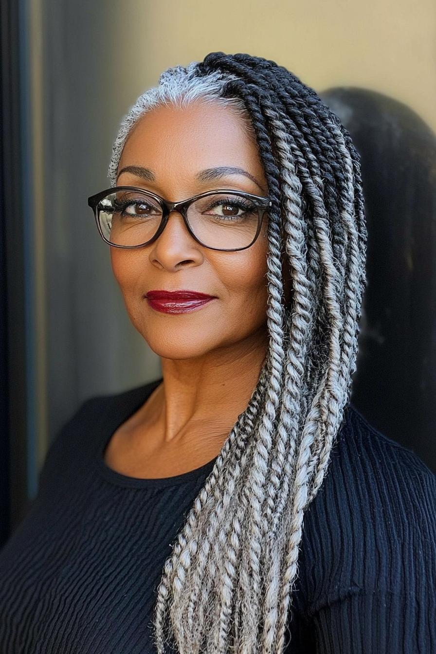 Silver and Black Twists