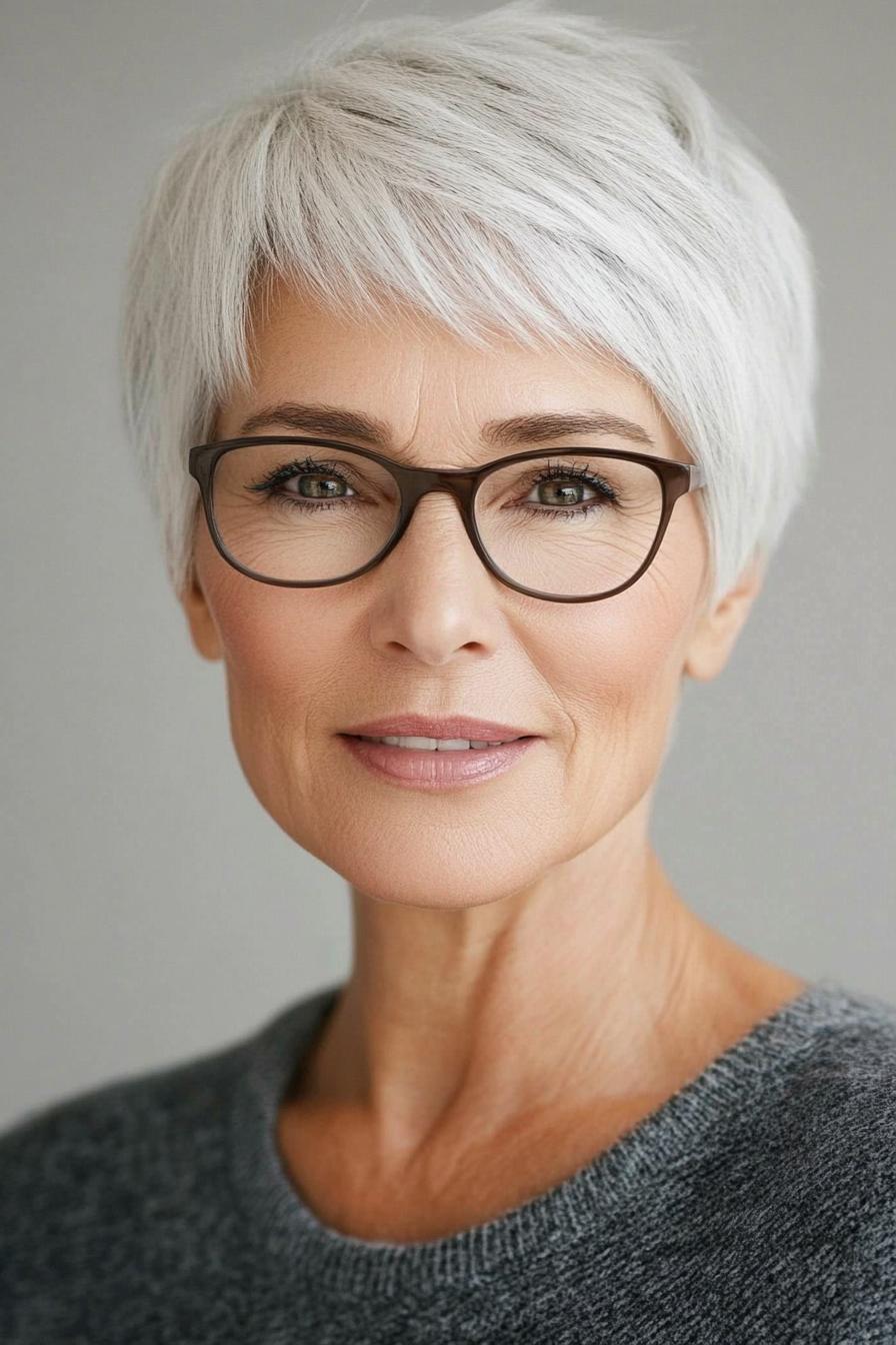 Chic Side-Swept Pixie