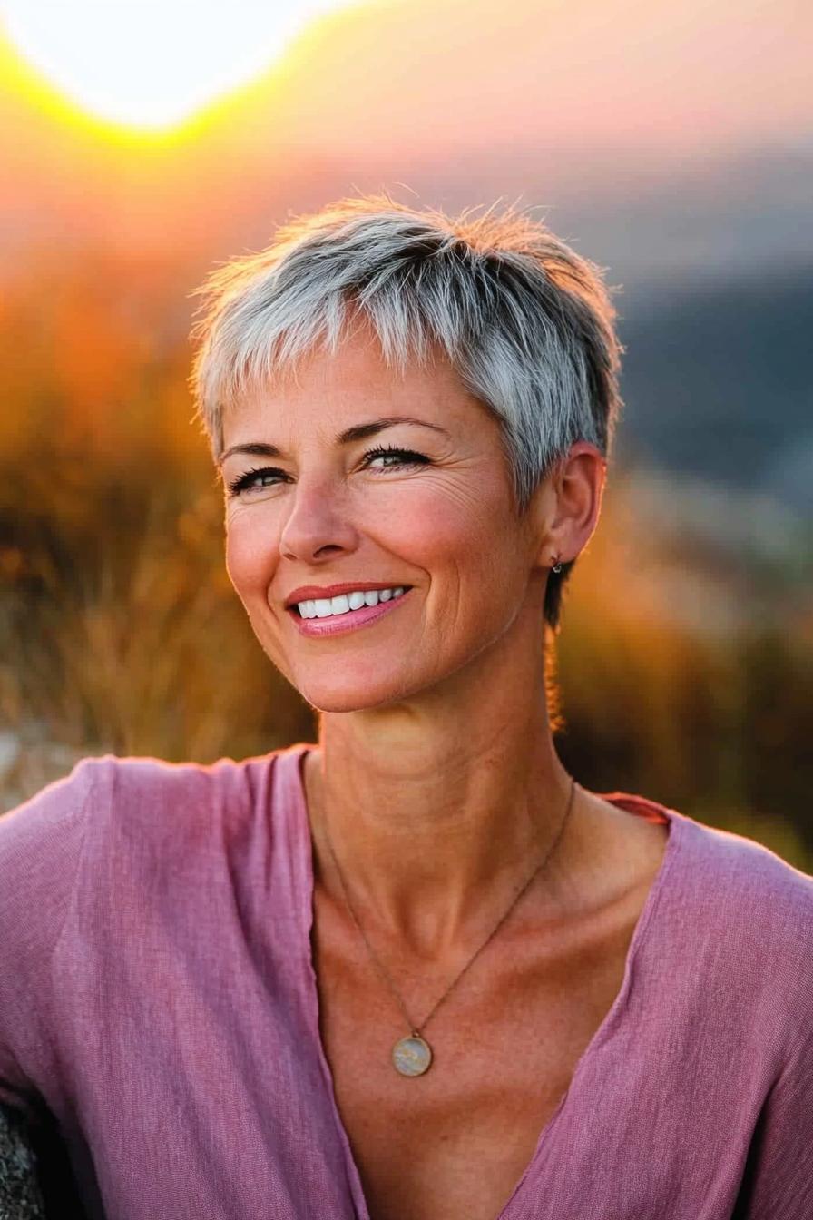 Silver Pixie Chic Style