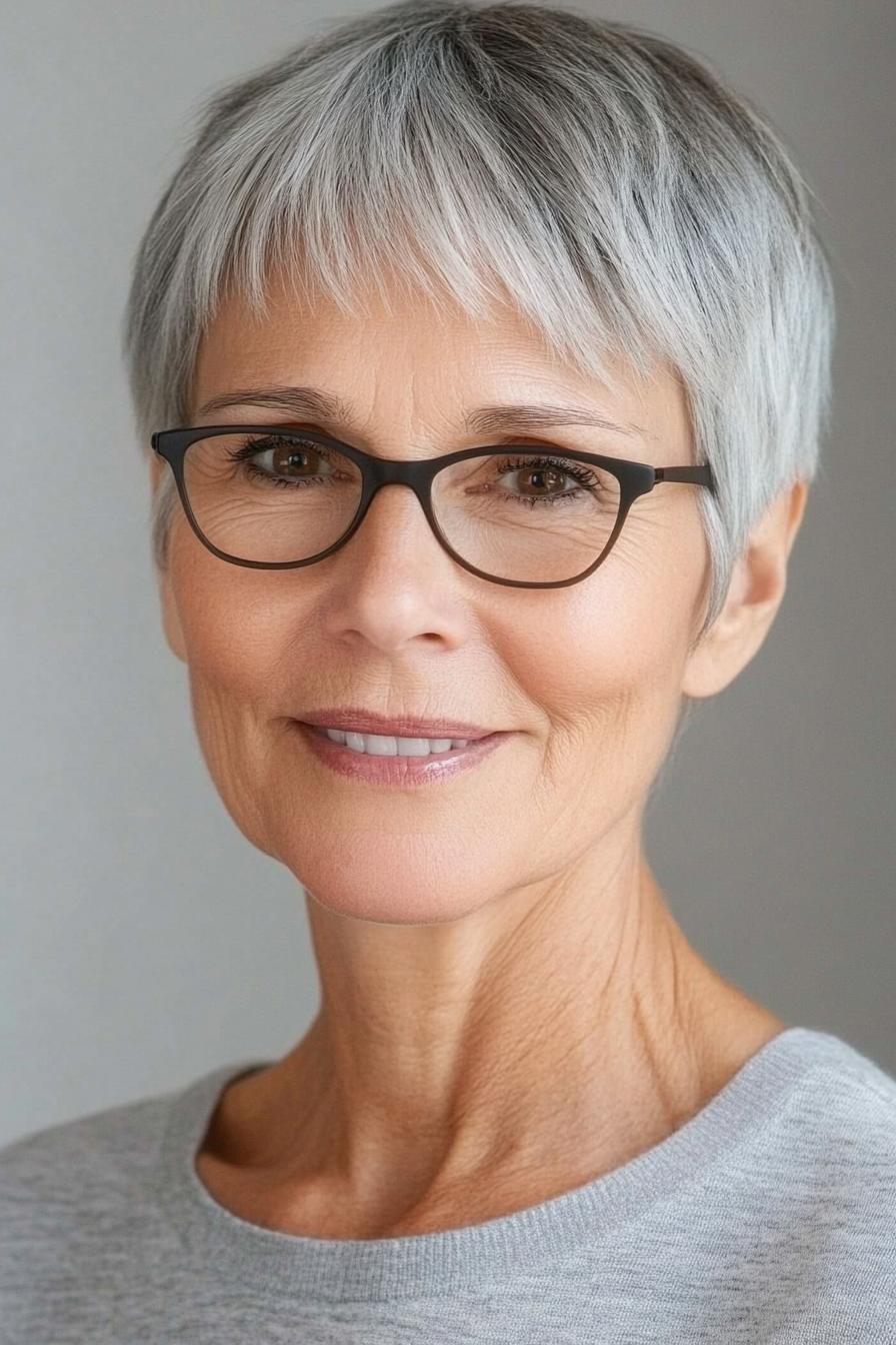 Silver Pixie Hair Glow