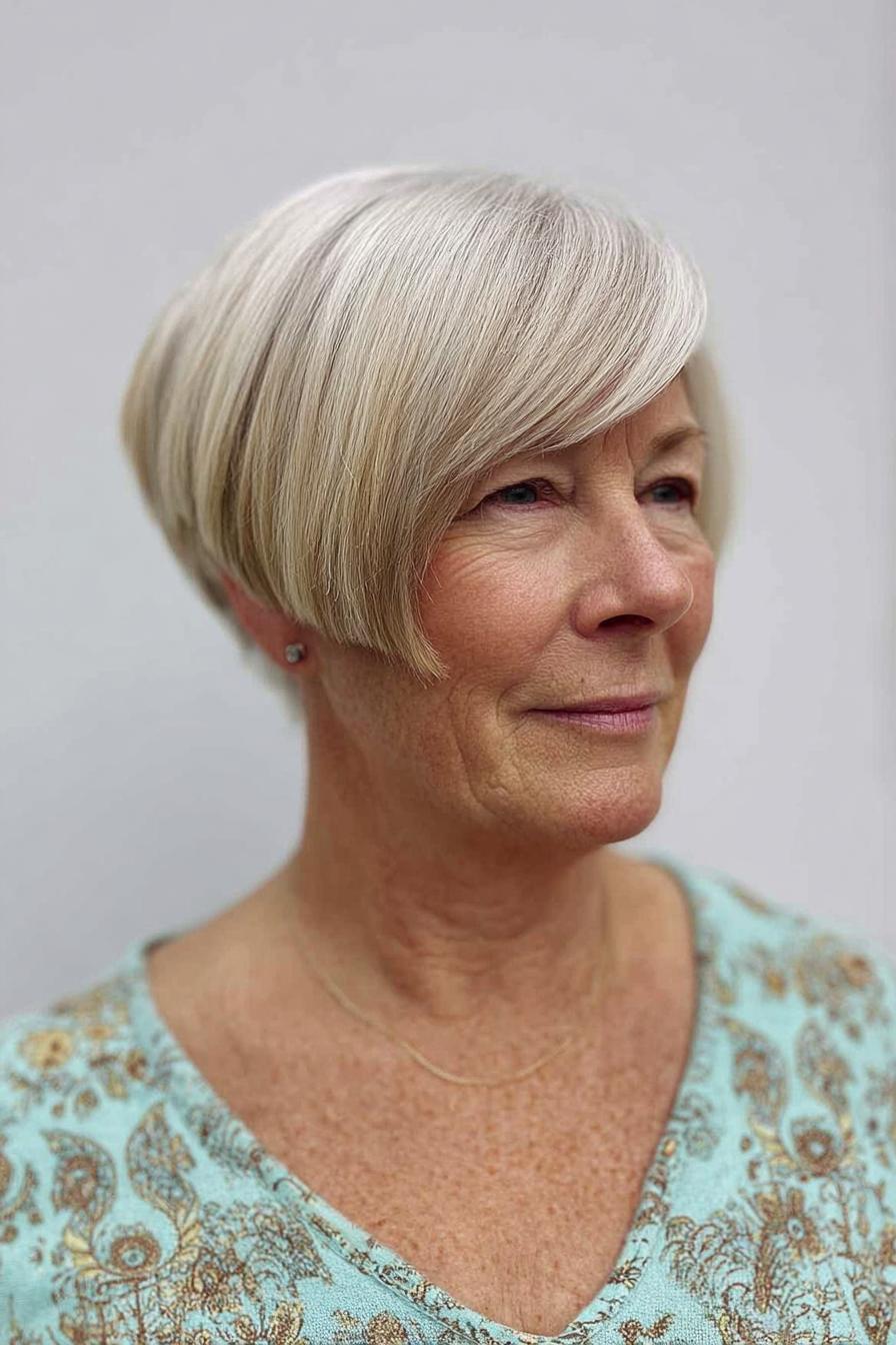 Chic Asymmetrical Bob Style