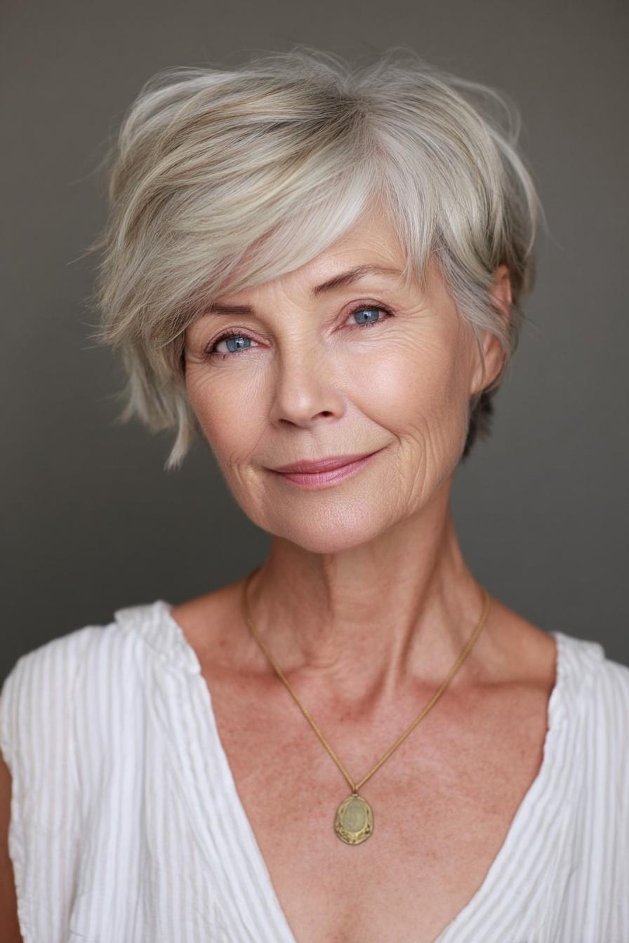 Chic Layered Pixie Style