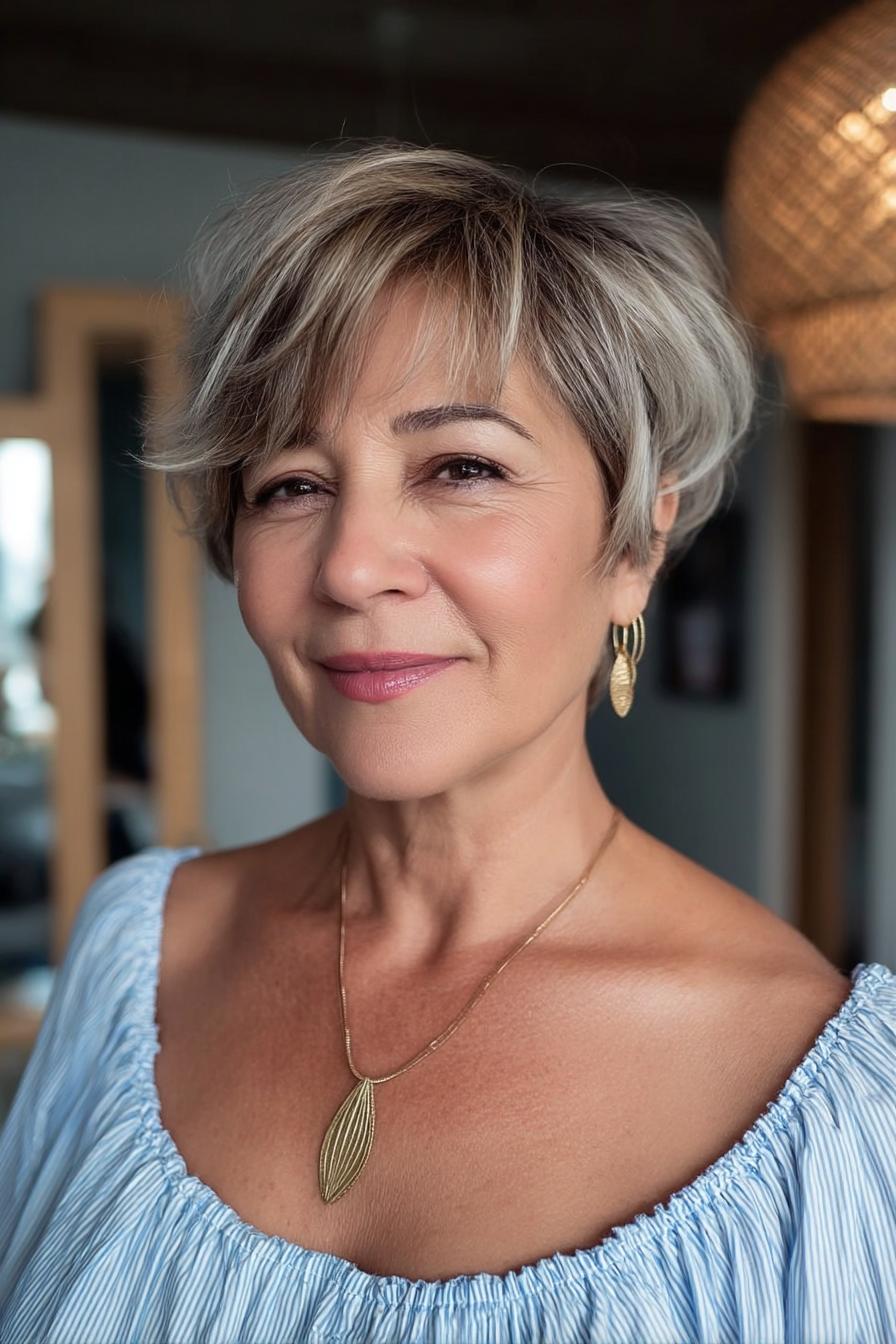 Chic Layered Pixie Vibes
