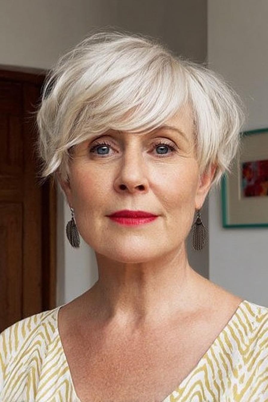 Chic Side Swept Pixie