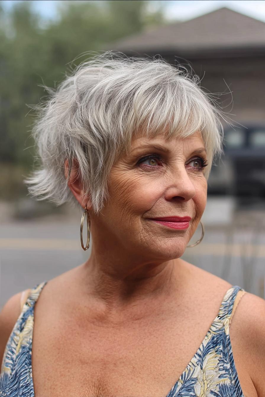 Chic Silver Pixie Style