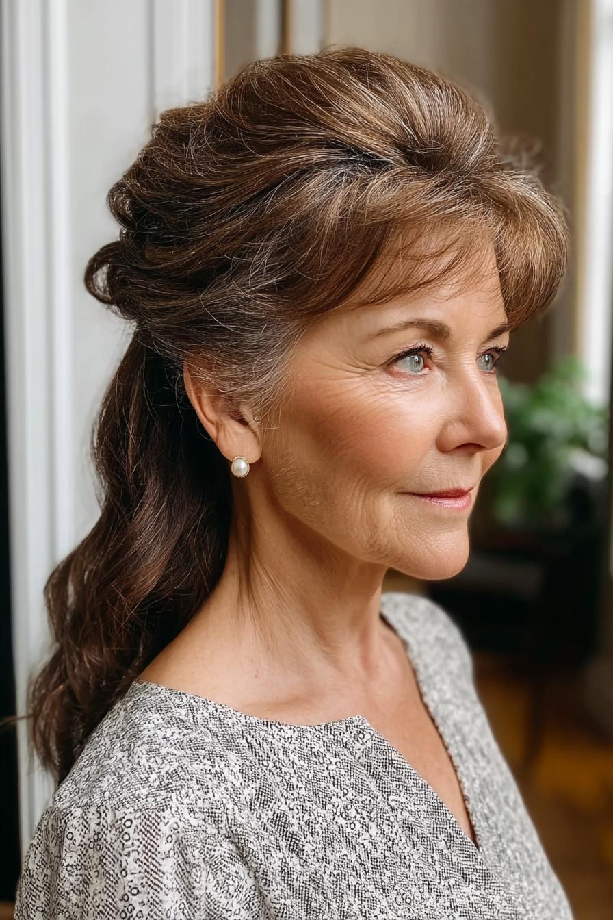 Elegant Waves and Bangs