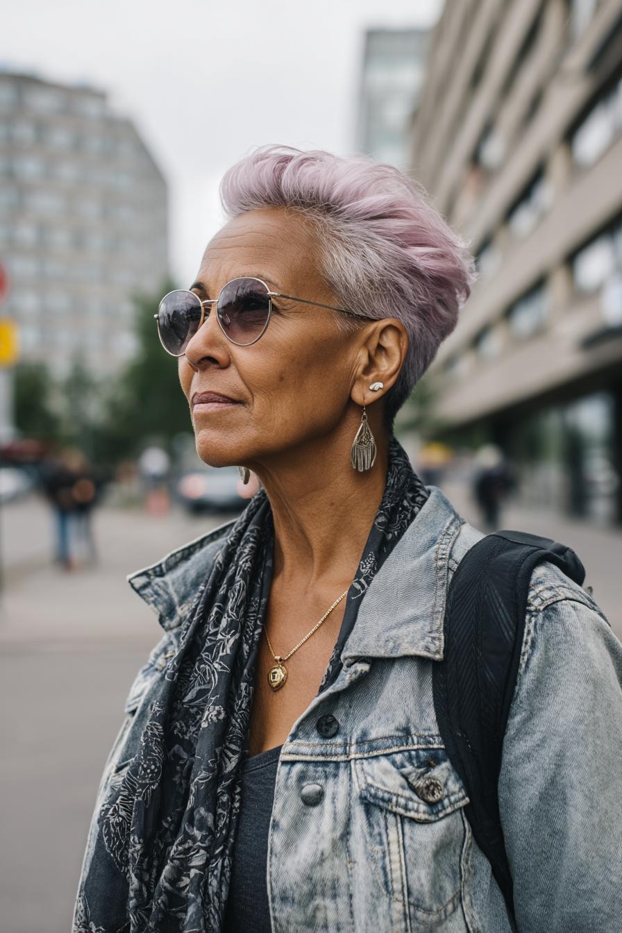 Pastel Purple Power Look