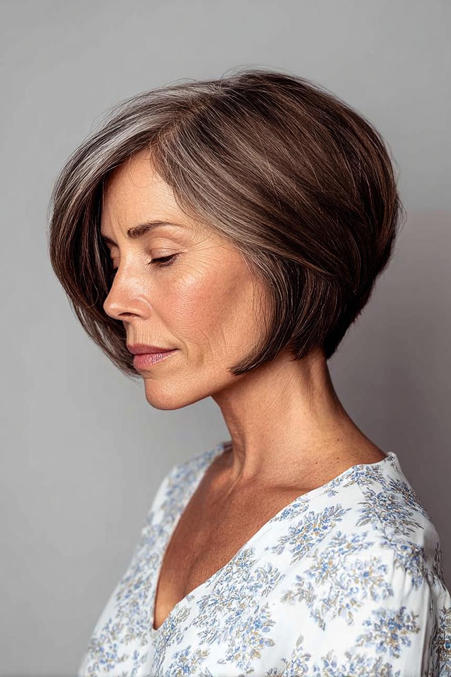 Polished Gray Bob Style