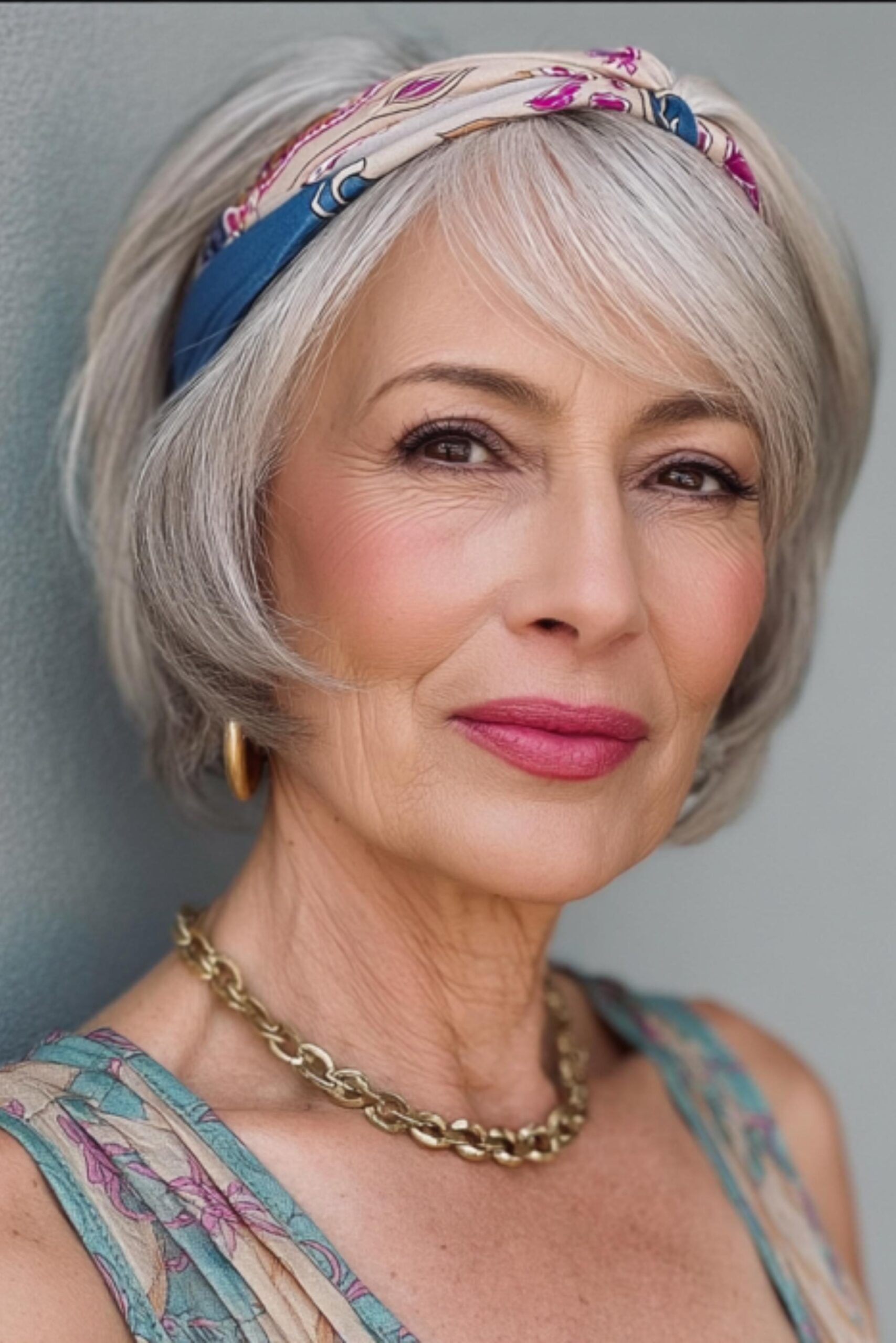 Stylish Silver Bob Look
