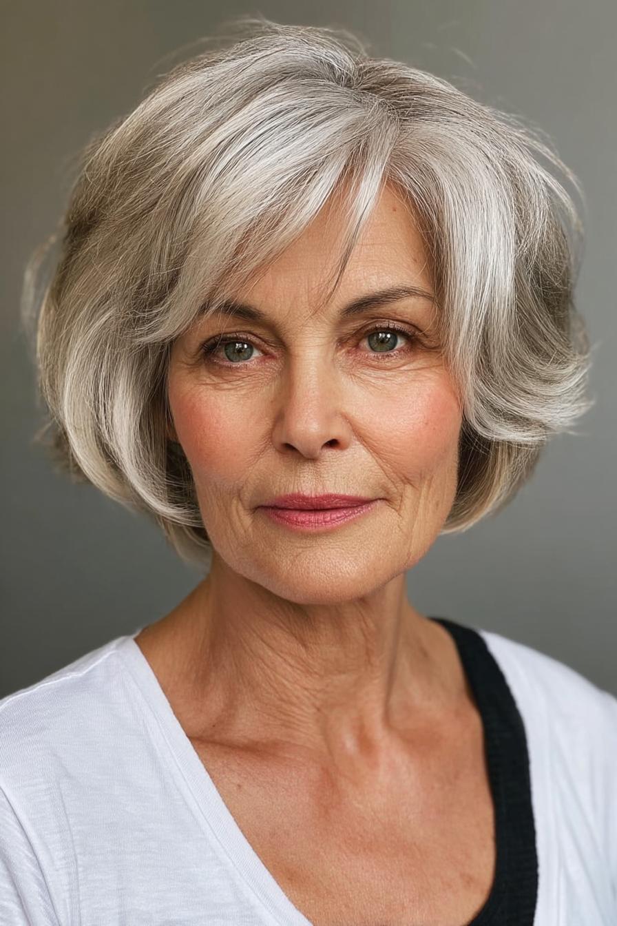 Timeless Graceful Gray Waves