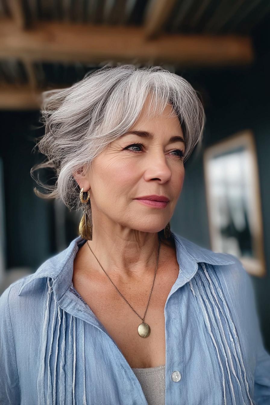 Timeless Graceful Gray Waves