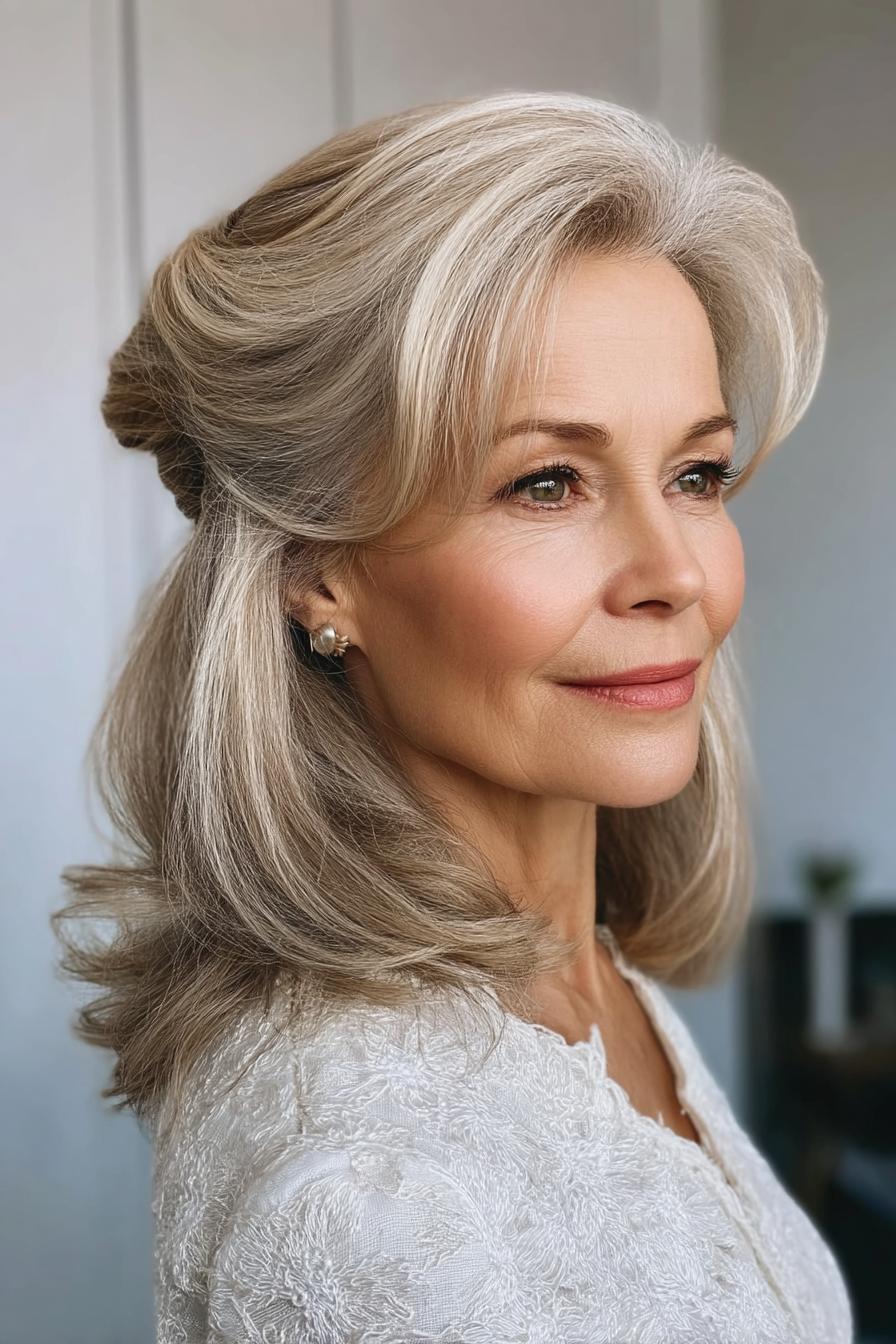 Timeless Half-Up Waves