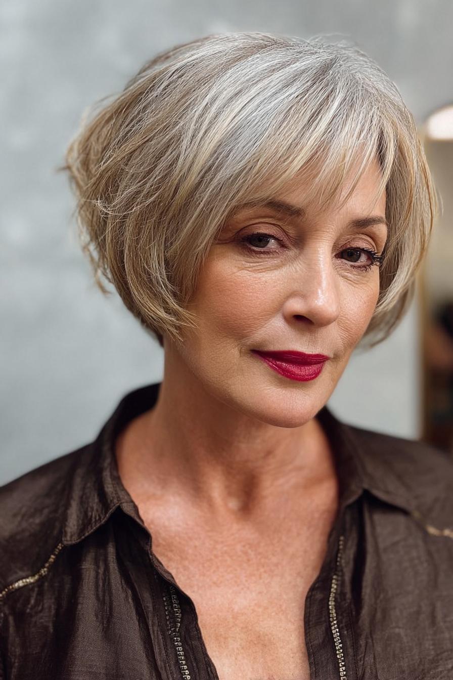 Timeless Layered Bob Style