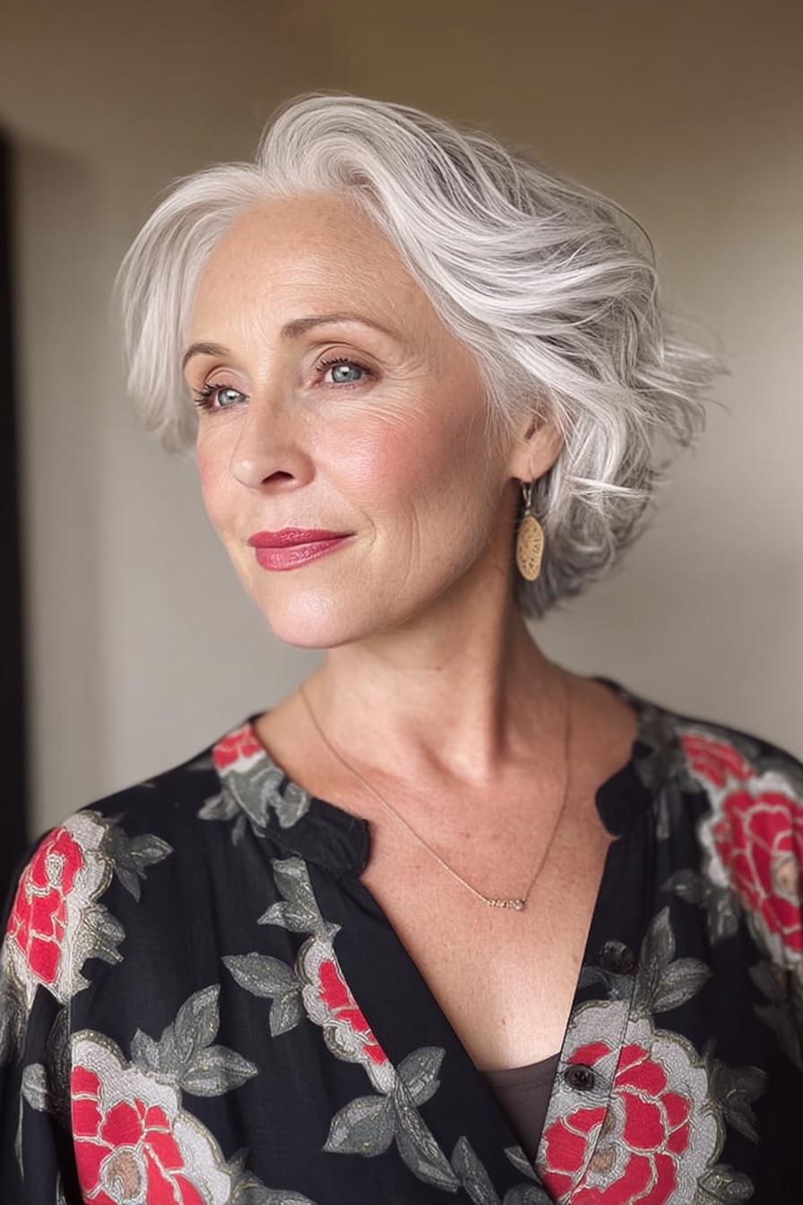 Timeless Silver Waves Beauty