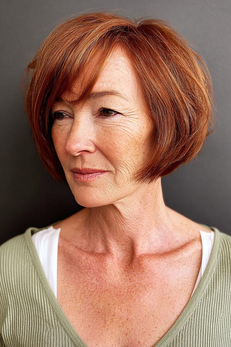 Vibrant Red Hair Elegance