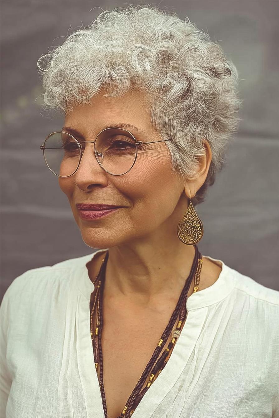 Voluminous Chic Curly Style