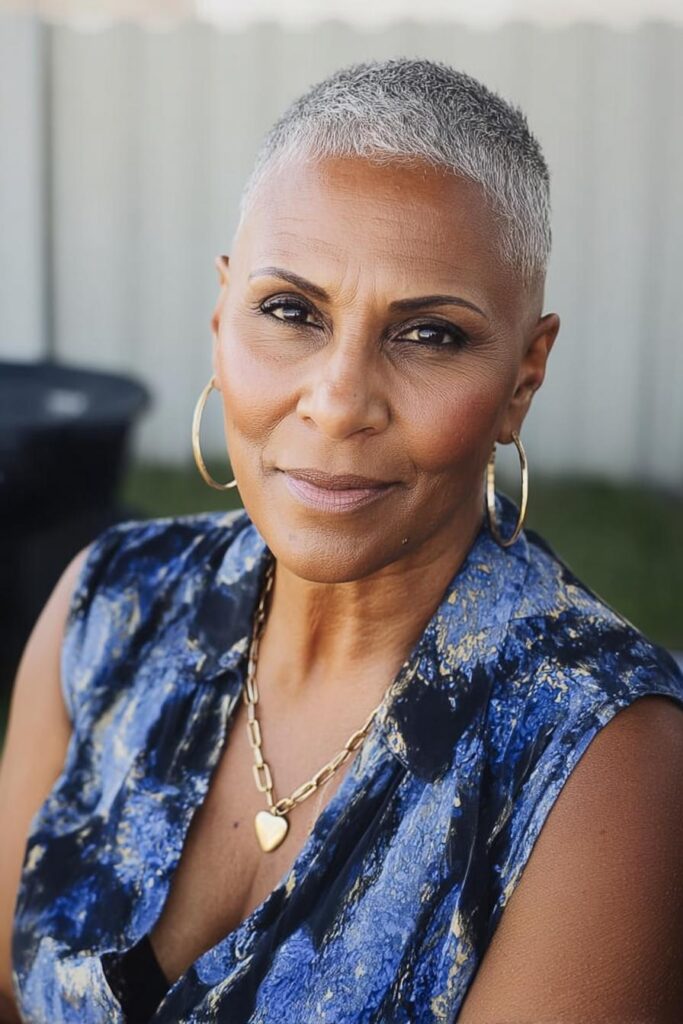bold beauty buzz cut