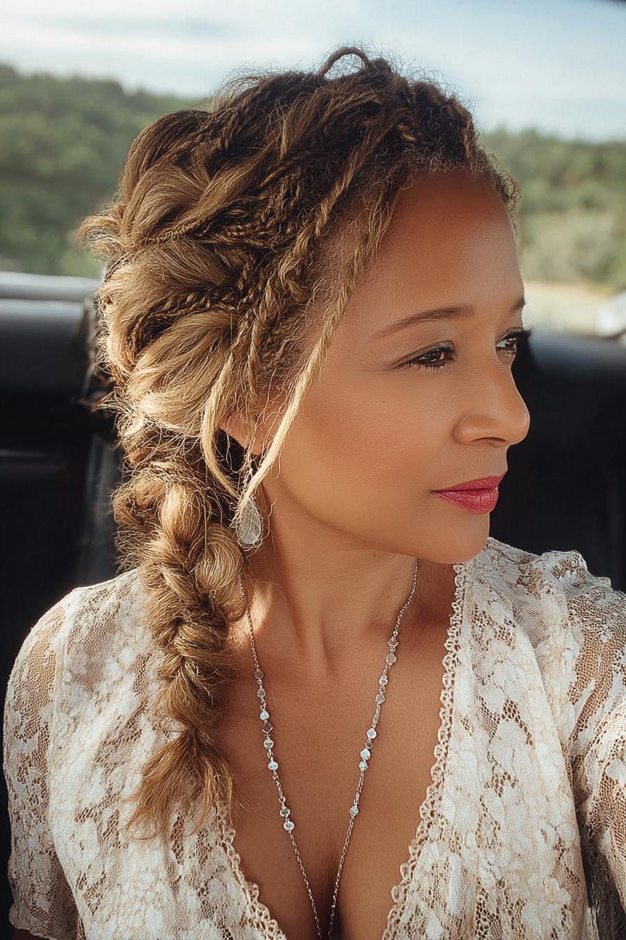 Braided Bohemian Side Elegance