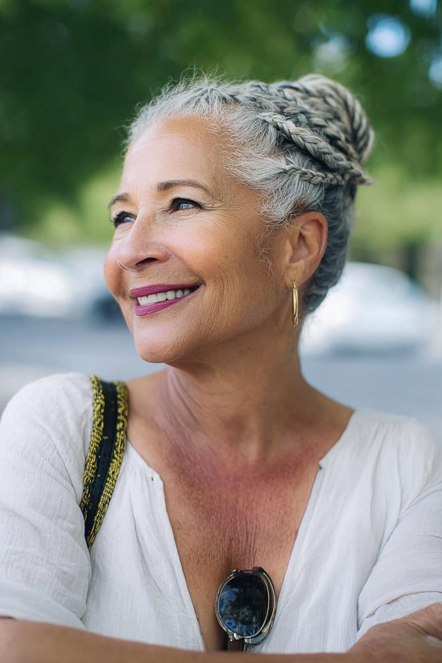 Braided Silver Elegance