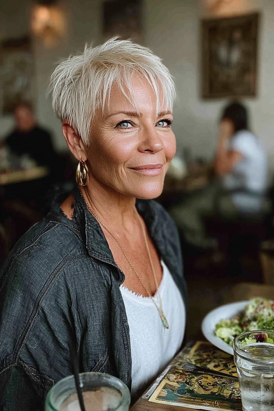 Bright Platinum Pixie Vibes
