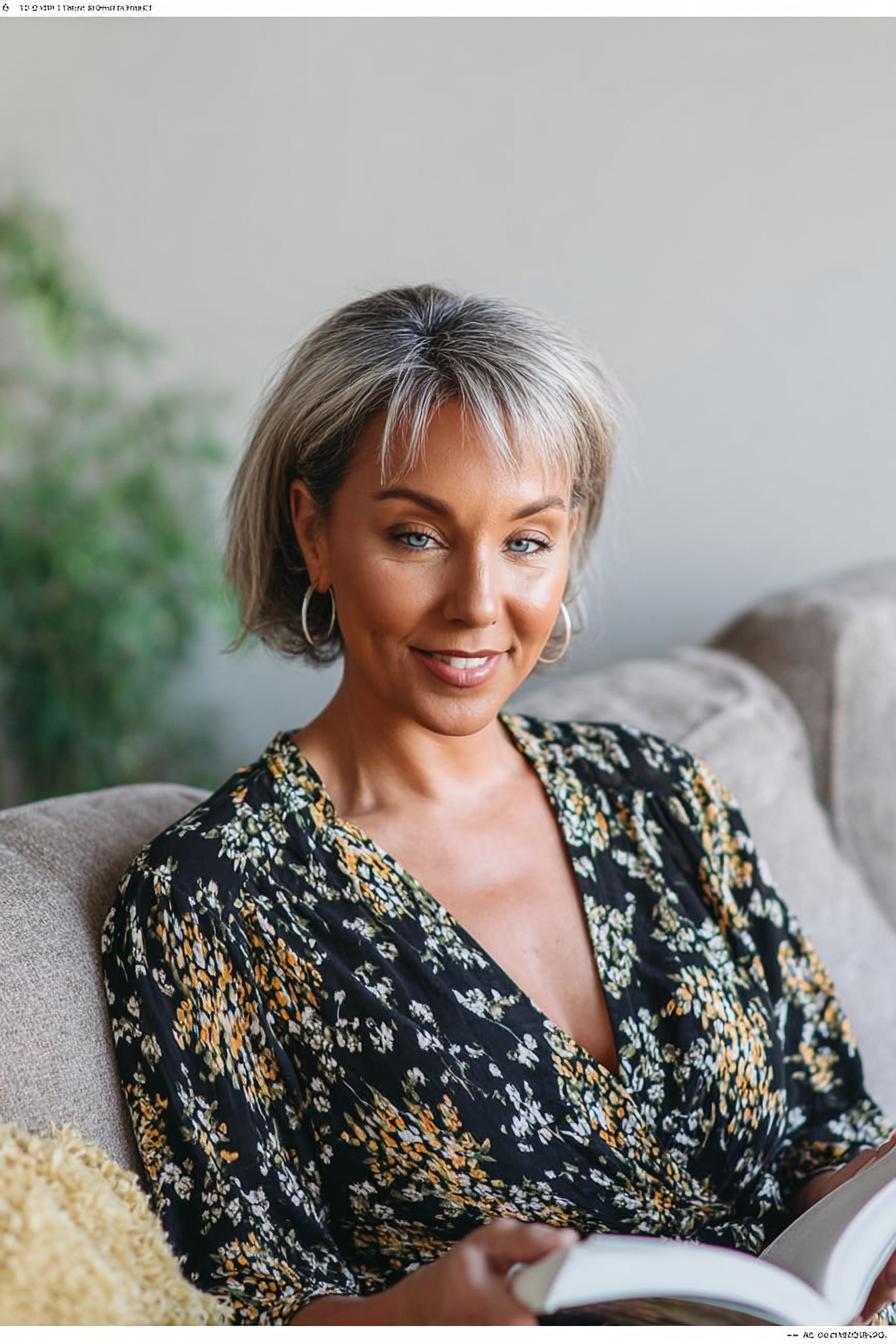 Chic Silver Bob Style