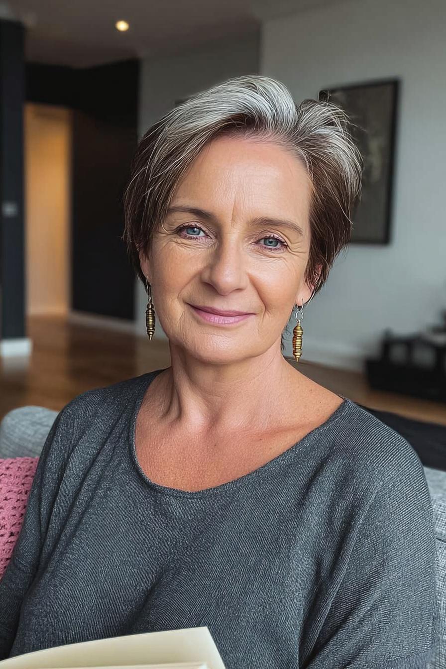 Chic Silver Pixie Elegance