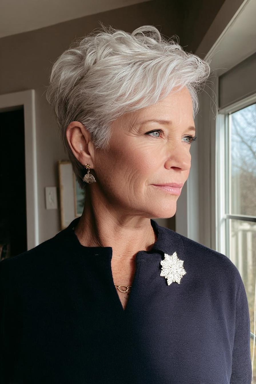 Chic Textured Pixie Style