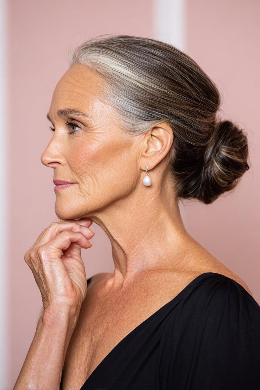 Elegant Silver-Haired Grace