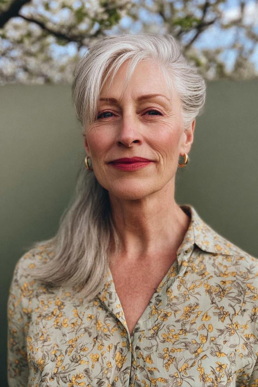 Graceful Beauty in Silver