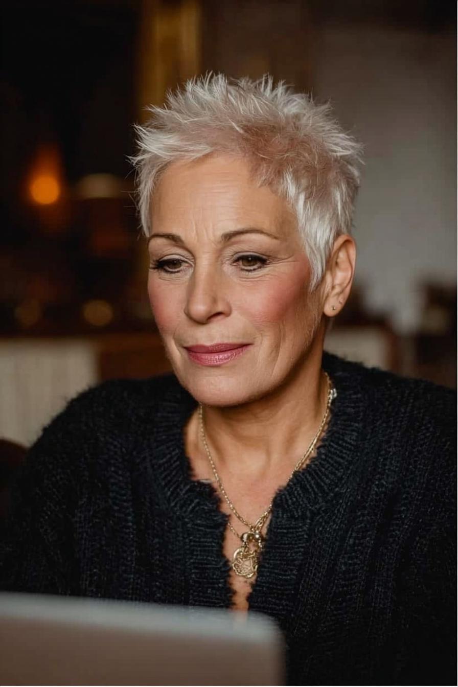 Platinum Blonde Pixie Vibes