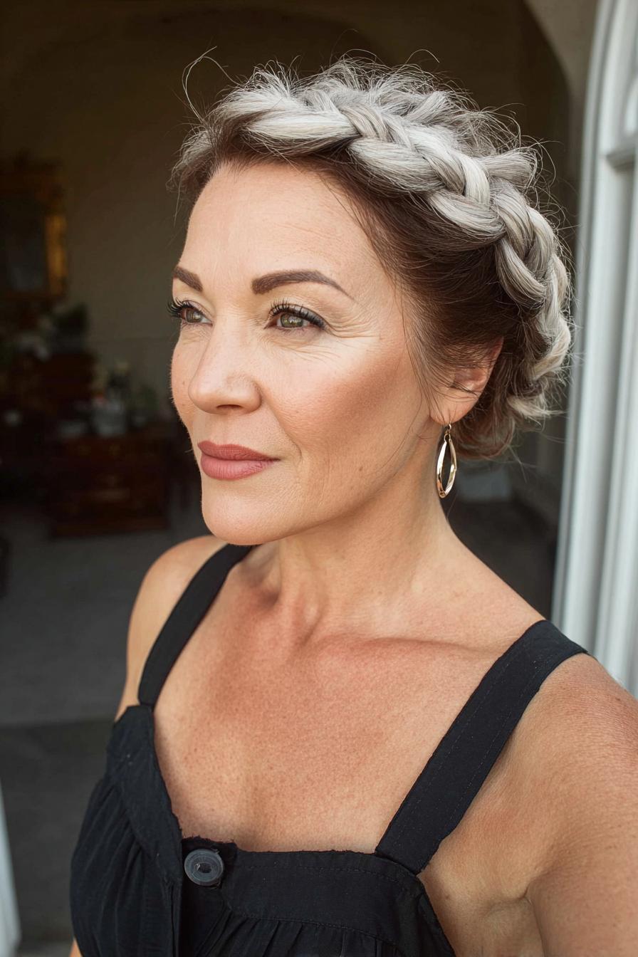 Silver and Brunette Elegance