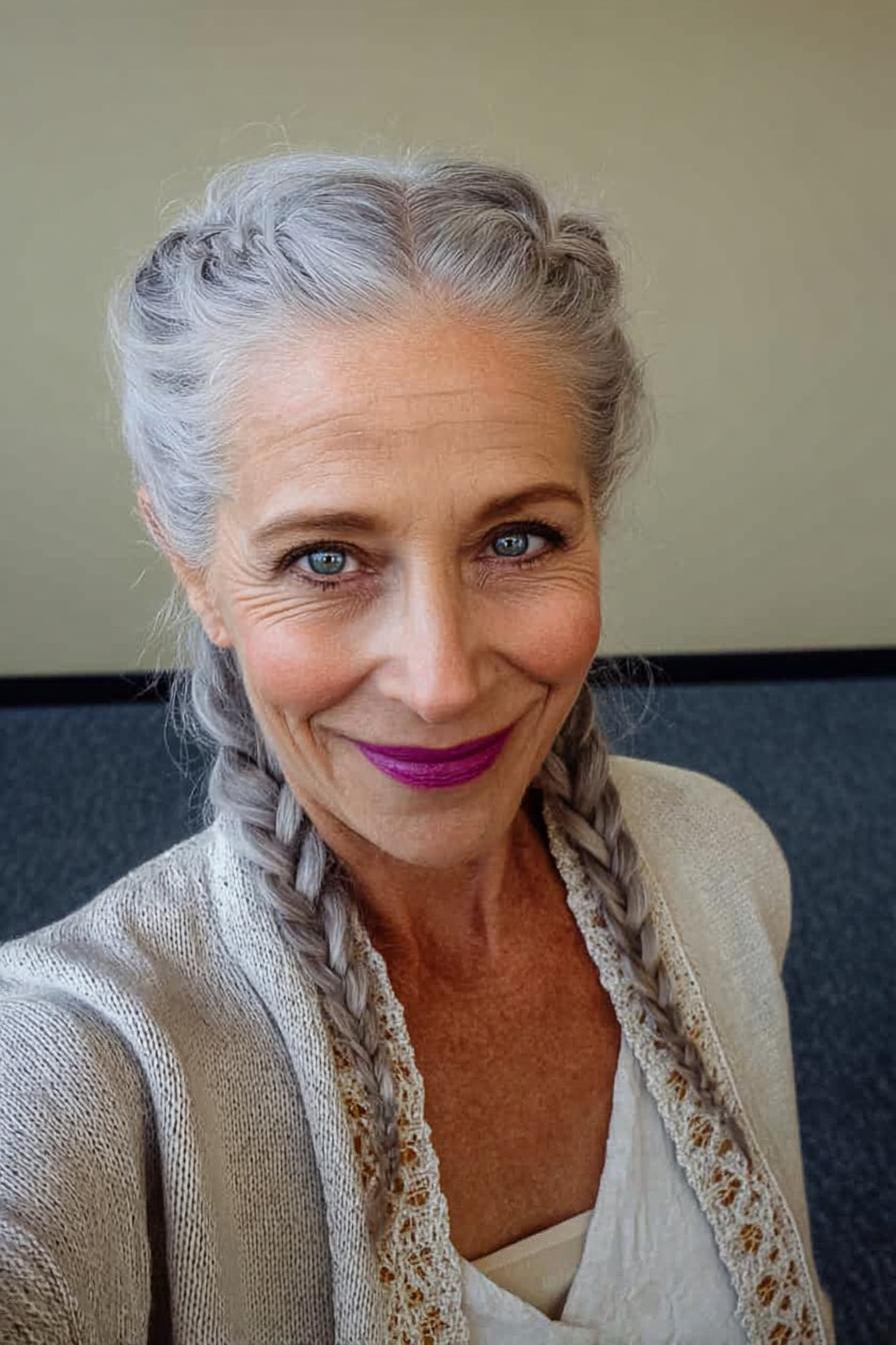 Silver Braids Elegance