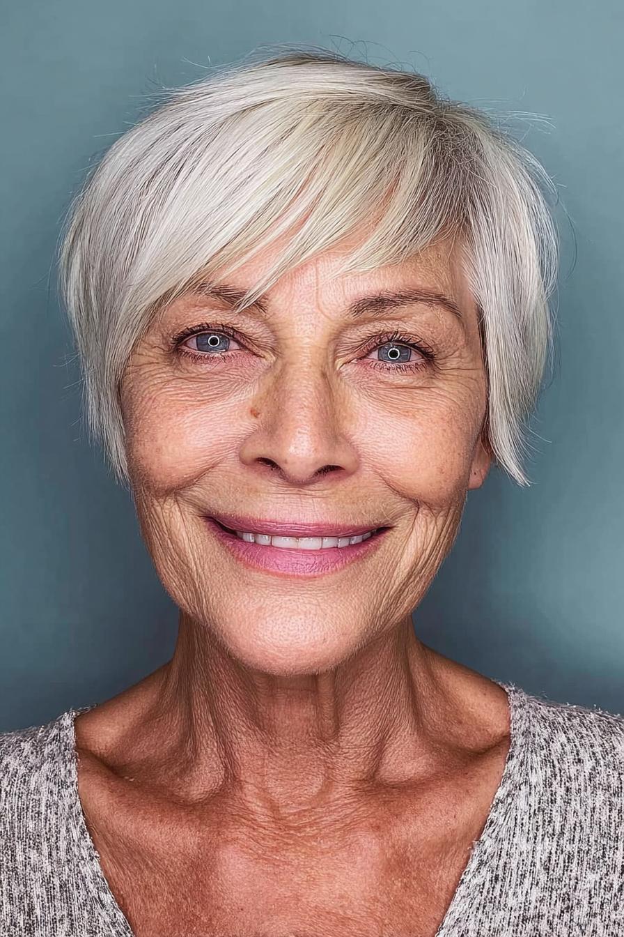 Silver Pixie Hair Elegance