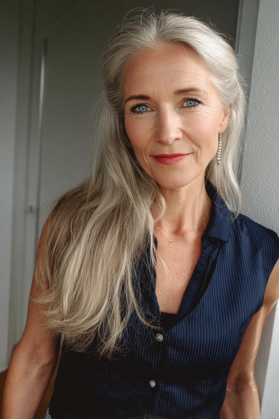 Silver Waves of Elegance