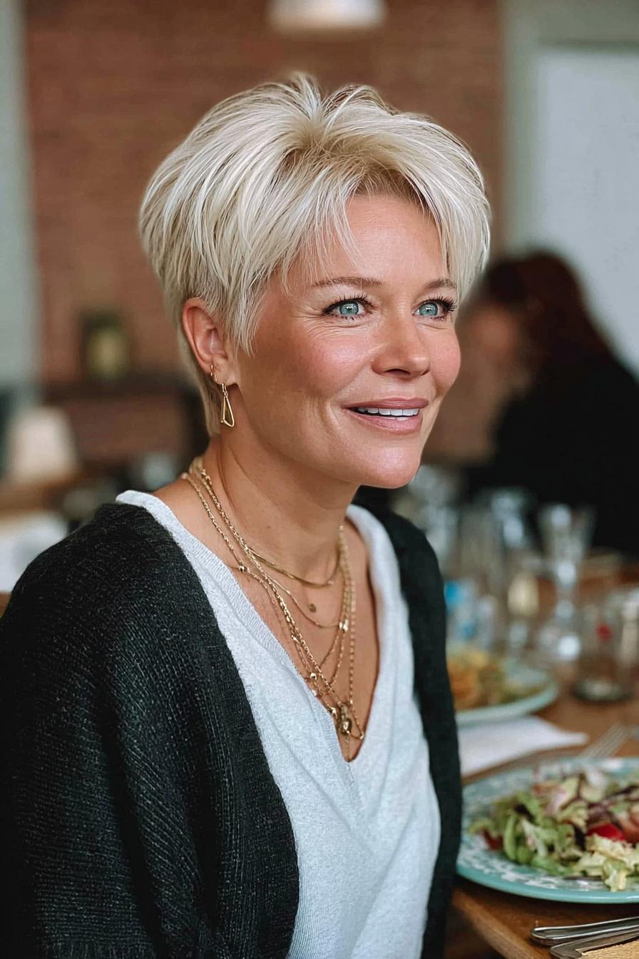 Textured Pixie with Bangs