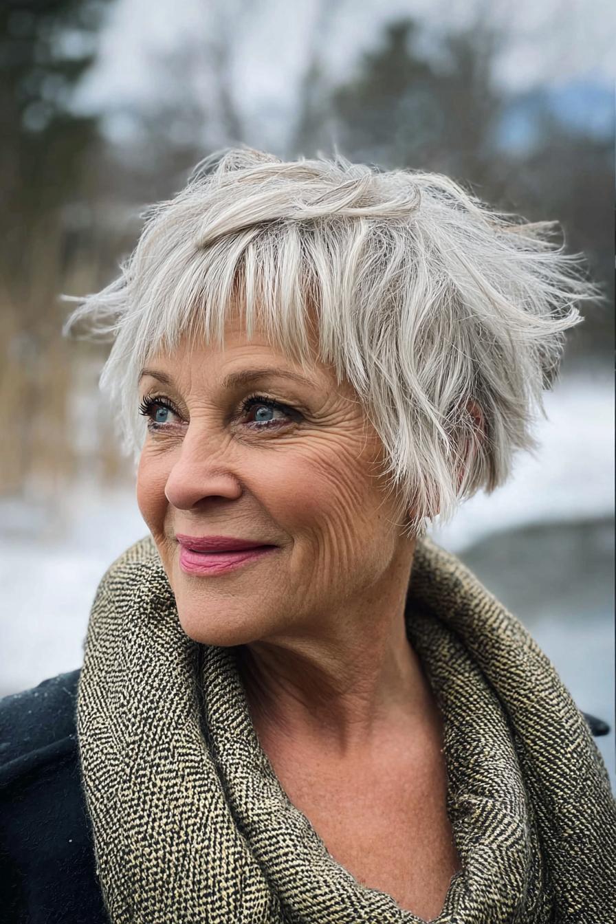 Textured Pixie with Bangs