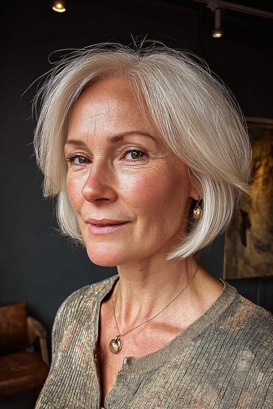 Timeless Silver Bob Style