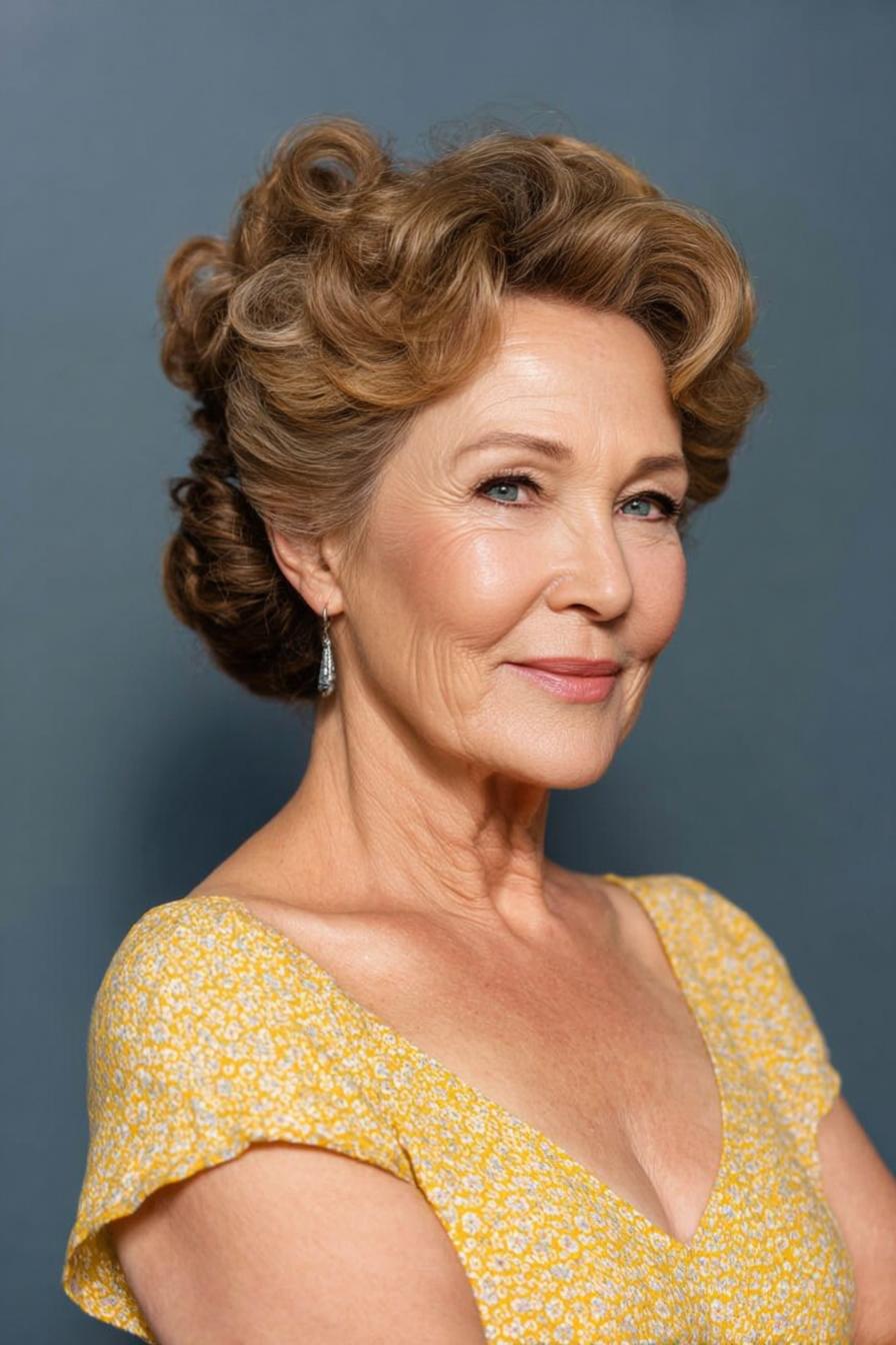 Timeless Vintage Curl Elegance